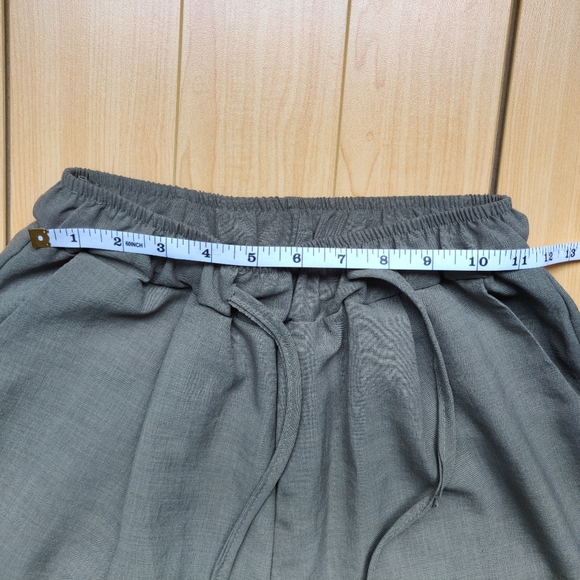 Elastic High Waist Wide Leg Summer Dress Pants - Picture 3 of 6